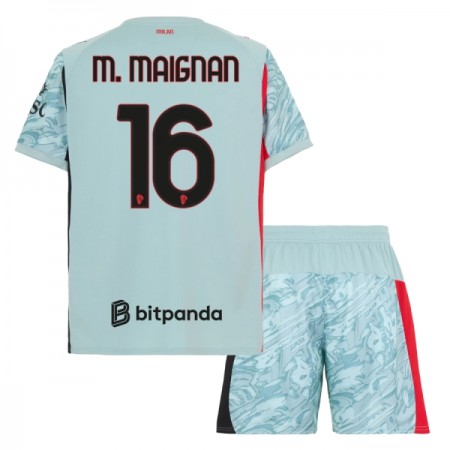 Jalkapallo Pelipaidat/Peliasut AC Milan M. Maignan 16 Maalivahti Lasten 2025-26 Sininen